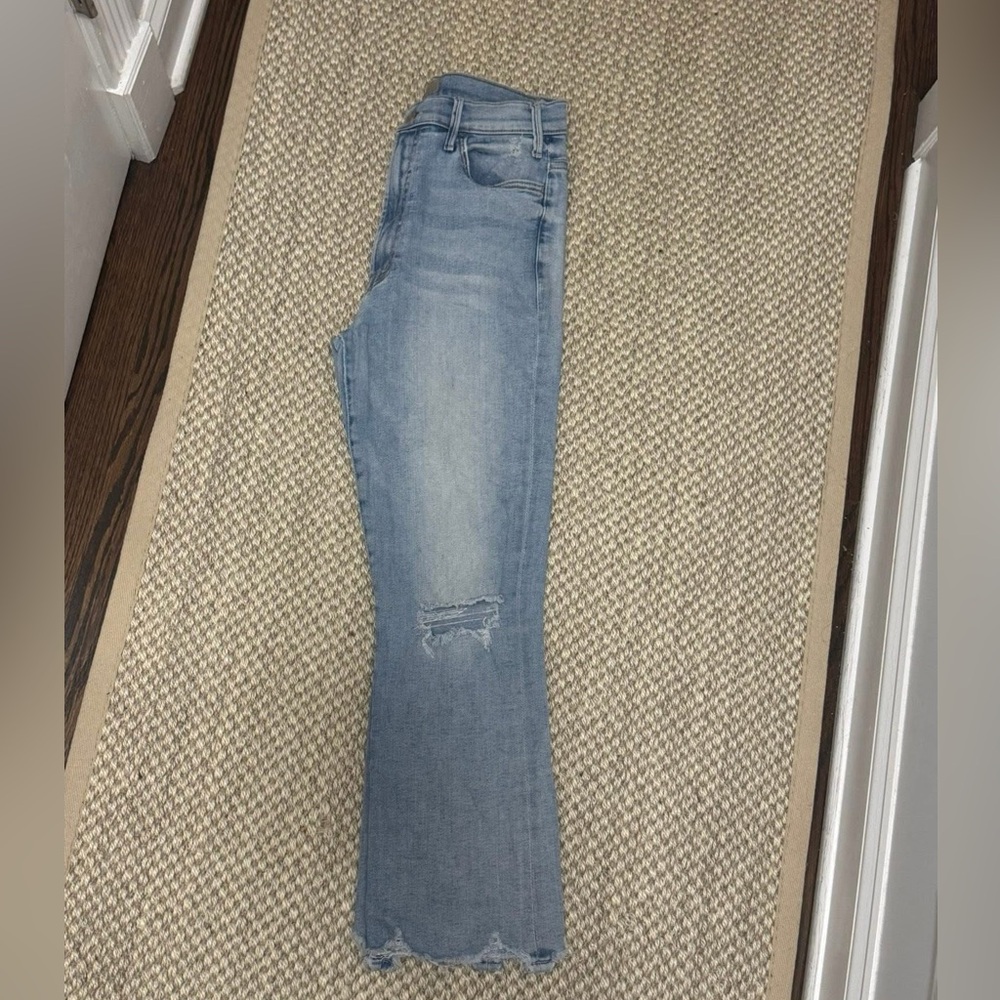 Mother “the hustler ankle chew” petal plucker denim size 31